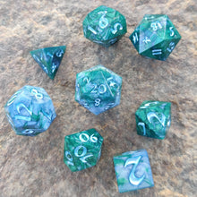 Load image into Gallery viewer, Frosted Forest Dice Chunky Full 7 Set