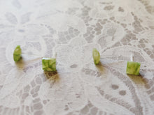 Load image into Gallery viewer, Square Faux Stone Metal-Free Stud Earrings with Hypoallergenic Plastic Posts
