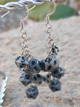 Load image into Gallery viewer, CUSTOM Dice Earrings - 7 Dice Dangle
