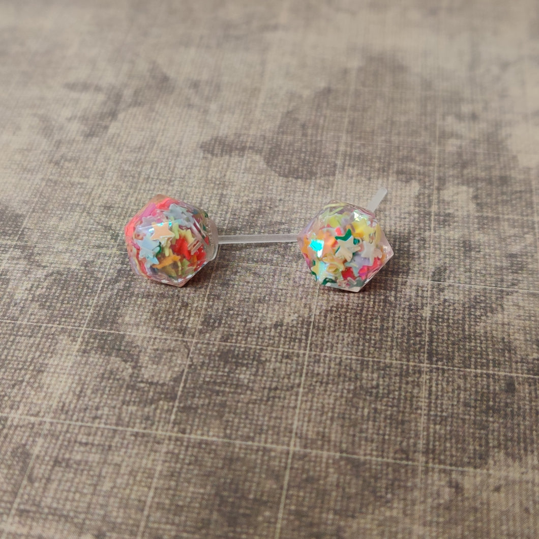CUSTOM RPG Dice Studs - Single Pair